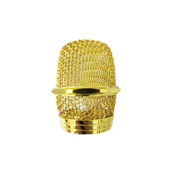 Golden microphone grille